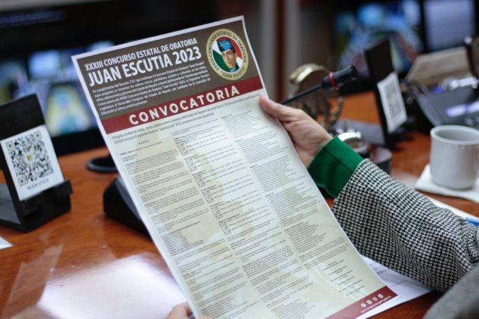 CONTINÚA ABIERTA CONVOCATORIA DEL CONCURSO ESTATAL DE ORATORIA JUAN ESCUTIA