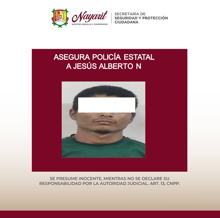 ASEGURA SSPC A UNA PERSONA EN LABORES DE PREVENCIÓN EN TEPIC