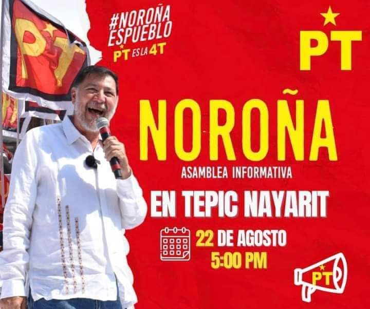 GERARDO FERNÁNDEZ NOROÑA ESTARÁ EN TEPIC ESTE 22 DEL PRESENTE MES: «FUGIO» ORTÍZ.