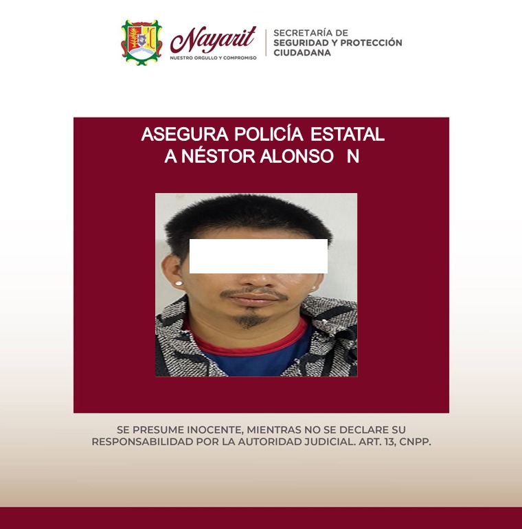 ASEGURA SSPC A UNA PERSONA EN LABORES DE PREVENCIÓN EN TEPIC