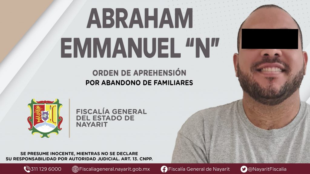 CAPTURADO EN BAHÍA DE BANDERAS POR ABANDONO DE FAMILIARES