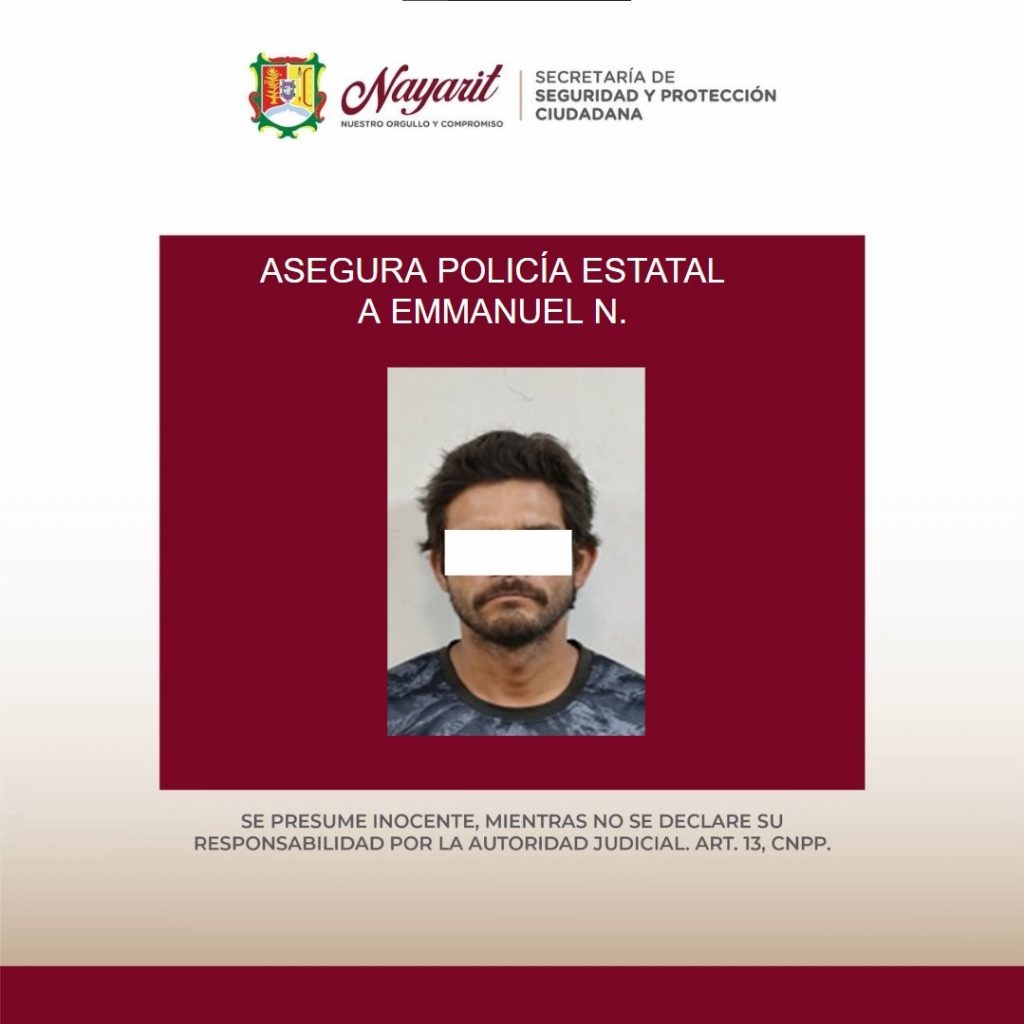 ASEGURA SSPC A UNA PERSONA EN LABORES DE PREVENCIÓN EN TEPIC