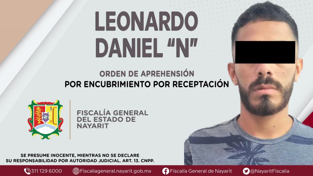 SE LE EJECUTA ORDEN DE APREHENSIÓN POR EL DELITO DE ENCUBRIMIENTO POR RECEPTACIÓN