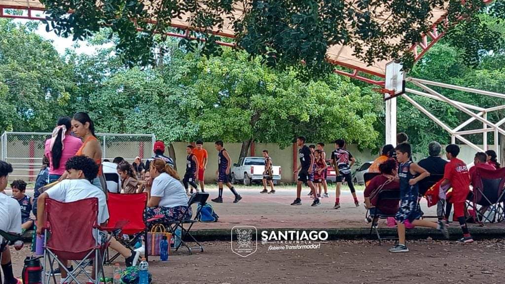 FUE INAUGURADO EL «TORNEO DE BÁSQUETBOL INFANTIL» EN SANTIAGO, IXCUINTLA.