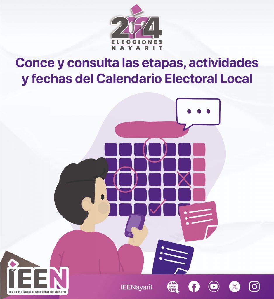 LISTO EL CALENDARIO DEL PROCESO ELECTORAL LOCAL 2024