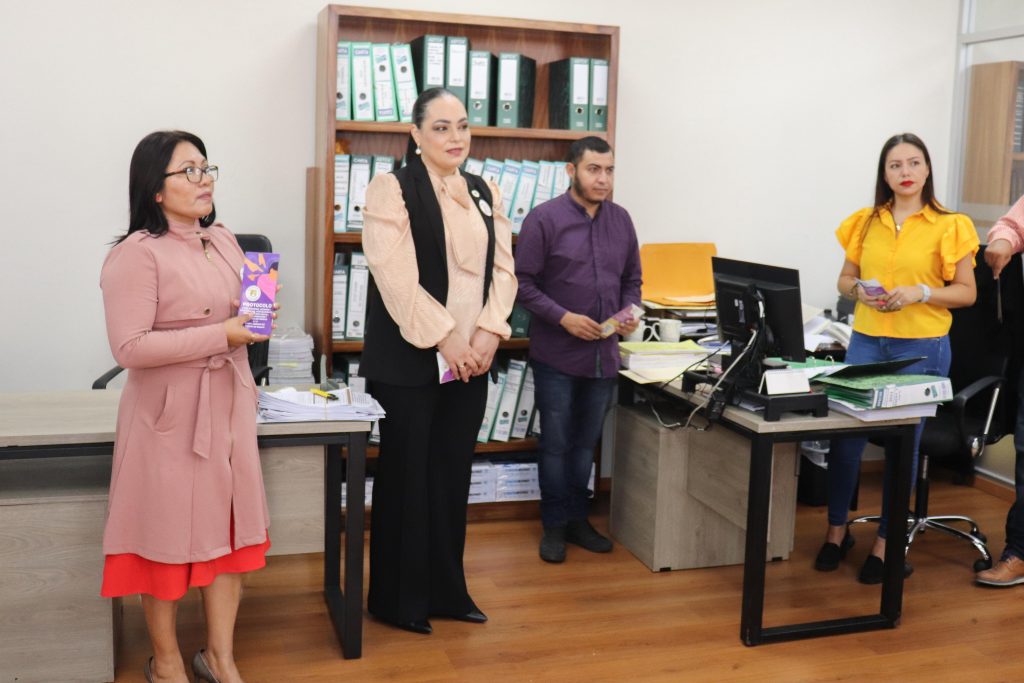 RATIFICAN SERVIDORAS Y SERVIDORES JUDICIALES SU COMPROMISO CONTRA LA VIOLENCIA HACIA LA MUJER