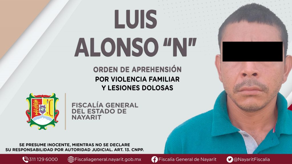 APREHENDIDO POR VIOLENCIA FAMILIAR Y LESIONES DOLOSAS
