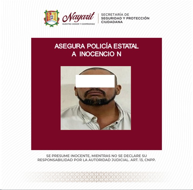 Asegura SSPC a una persona en labores de prevención en la ciudad de Tepic