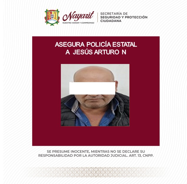 Asegura SSPC a dos personas en labores de prevención en Tepic