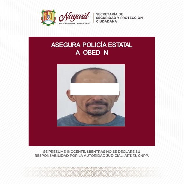 Asegura SSPC a una persona en labores de prevención en la ciudad de Tepic