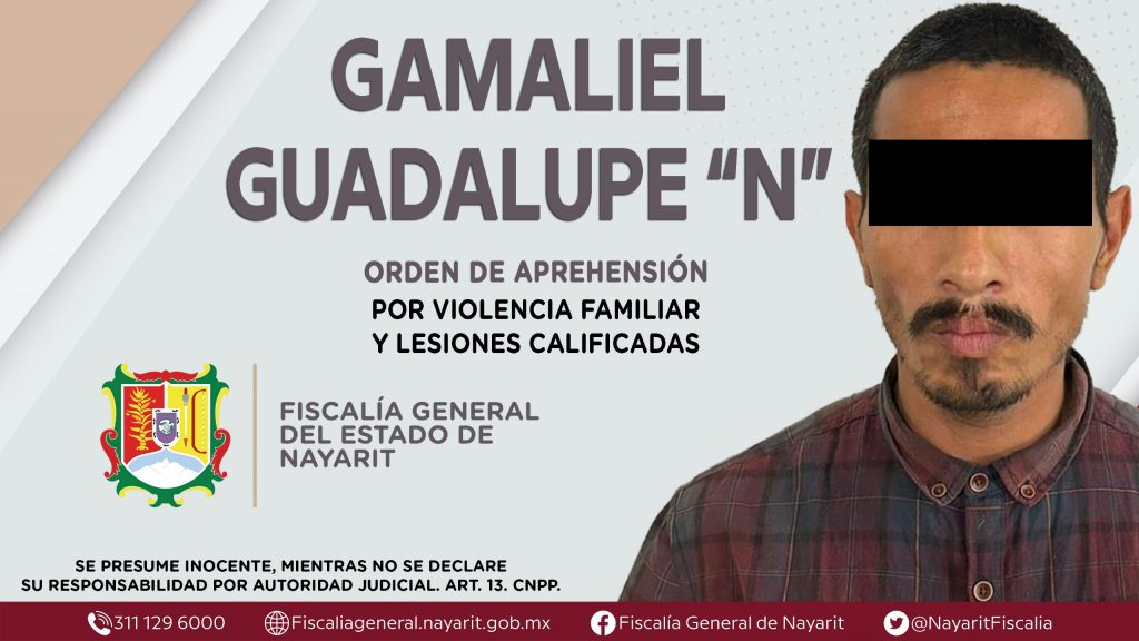 SE LE EJECUTA ORDEN DE APREHENSIÓN POR VIOLENCIA FAMILIAR Y LESIONES CALIFICADAS