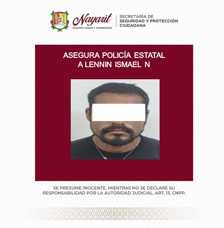 Asegura SSPC a una persona en labores de prevención en el municipio de Tepic