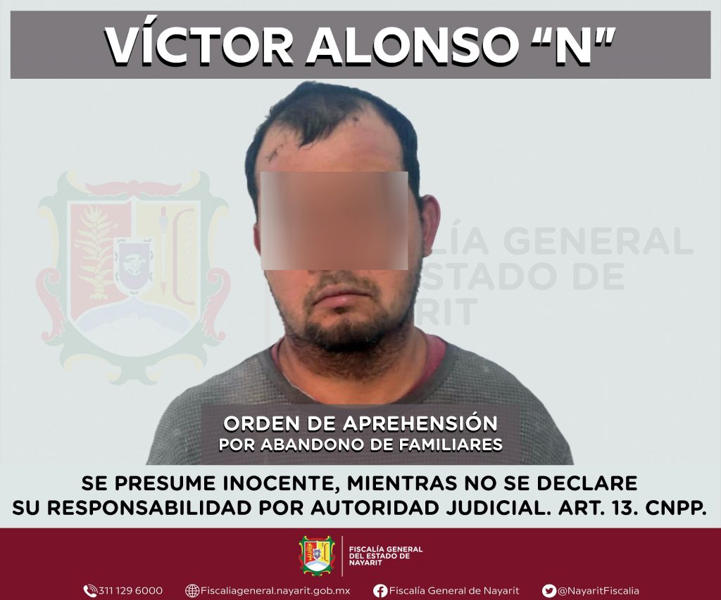 APREHENDIDO EN SANTIAGO IXCUINTLA POR ABANDONO DE FAMILIARES