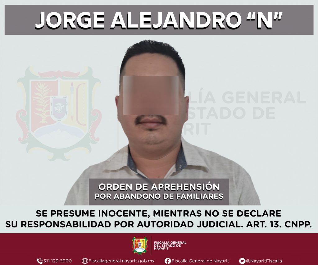DETENIDO EN SANTIAGO IXCUINTLA POR ABANDONO DE FAMILIARES