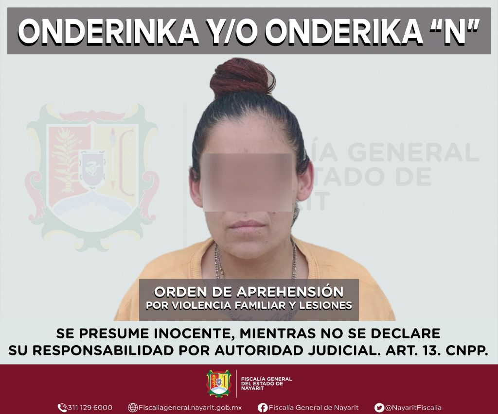 DETENIDA POR VIOLENCIA FAMILIAR Y LESIONES