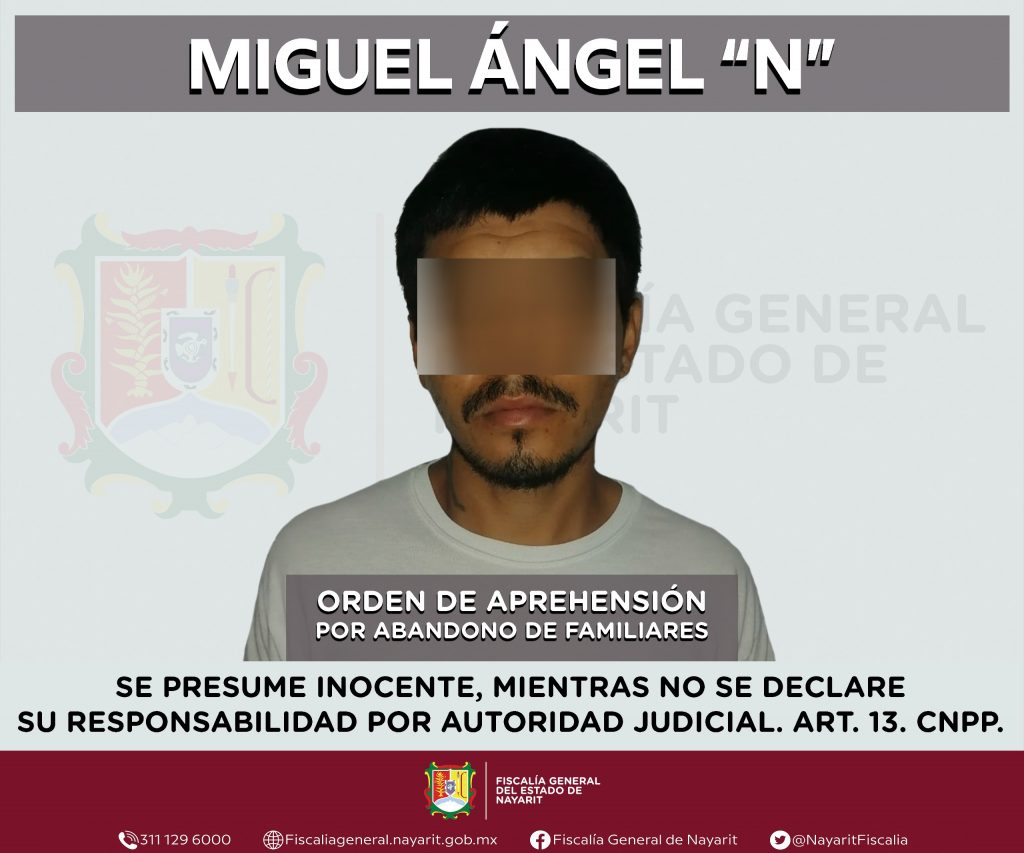 APREHENDIDO EN SANTIAGO IXCUINTLA POR ABANDONO DE FAMILIARES