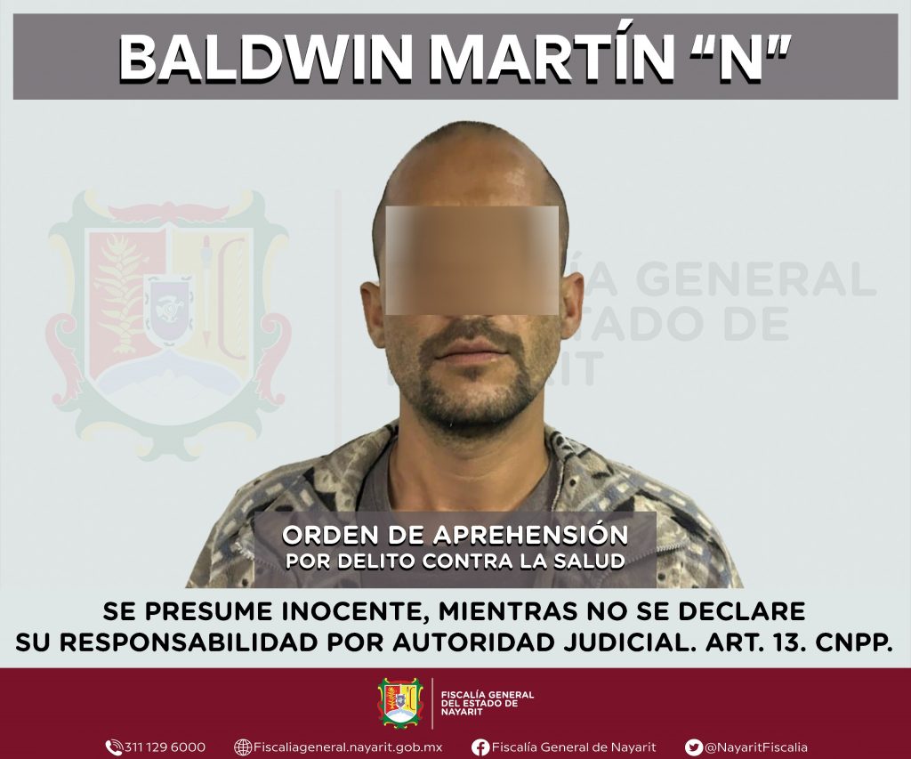 SE EJECUTA ORDEN DE APREHENSIÓN POR DELITO CONTRA LA SALUD