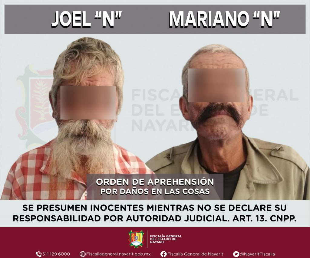 CAPTURADOS EN XALISCO POR DAÑO EN LAS COSAS