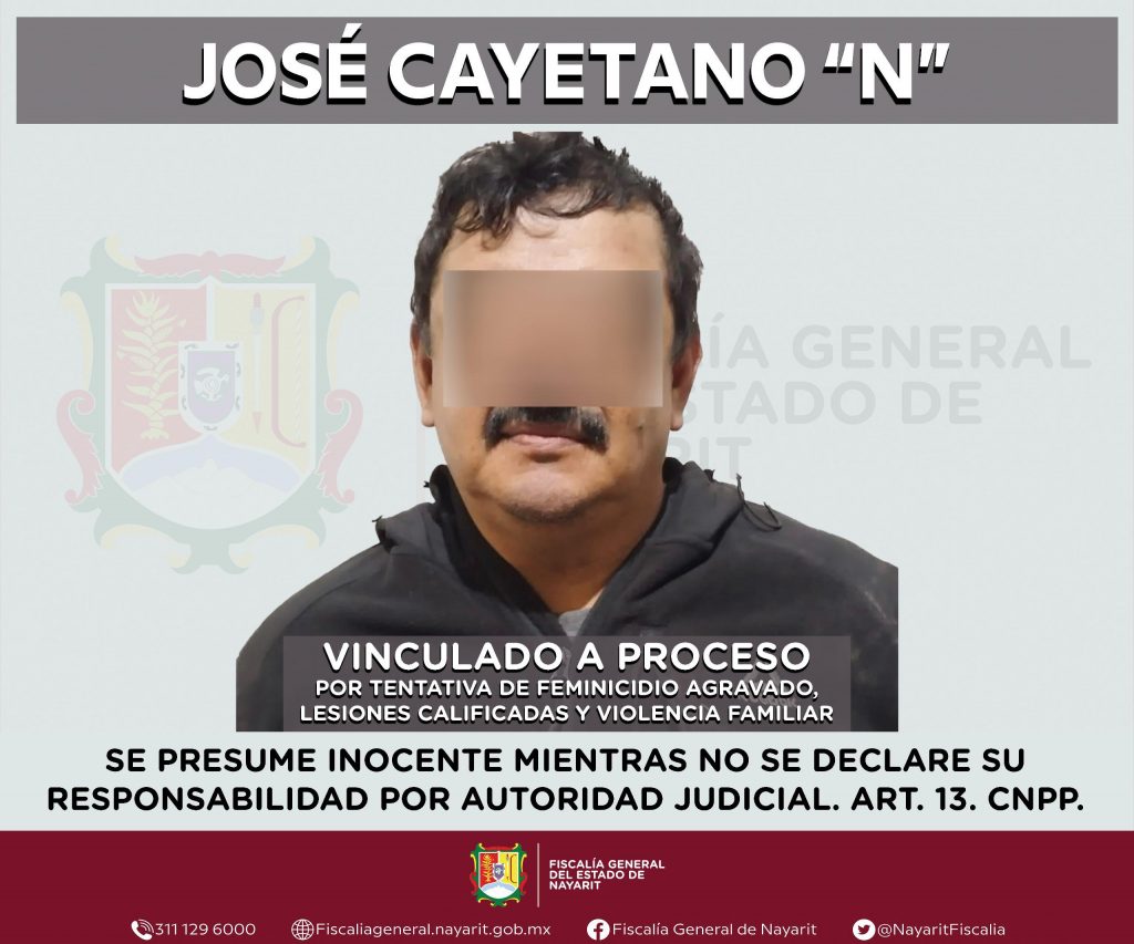 ES VINCULADO A PROCESO SUJETO POR FEMINICIDIO EN GRADO DE TENTATIVA, LESIONES CALIFICADAS Y VIOLENCIA FAMILIAR