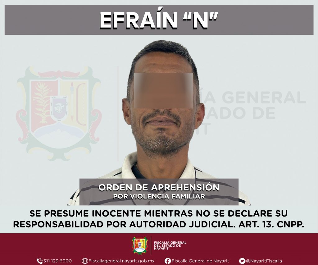 DETENIDO PRESUNTO RESPONSABLE DE VIOLENCIA FAMILIAR
