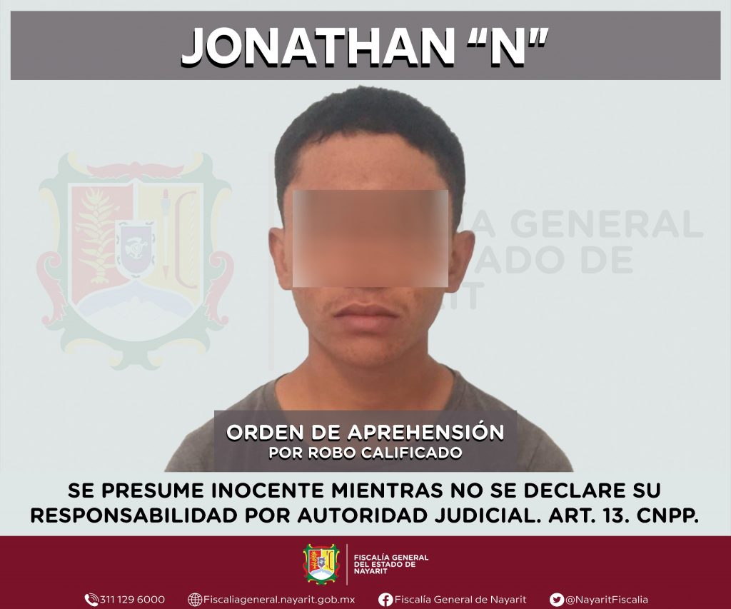 DETENIDO EN BAHÍA DE BANDERAS POR ROBO CALIFICADO