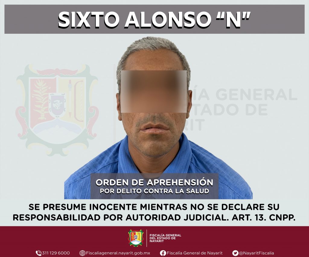 SE CUMPLIMENTA ORDEN DE APREHENSIÓN POR POSESIÓN DE ESTUPEFACIENTES