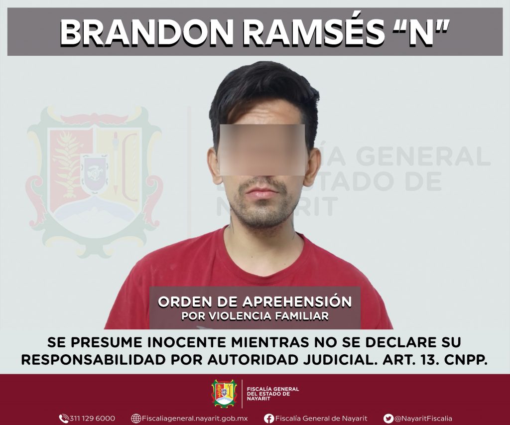 SE LE CUMPLIMENTA ORDEN DE APREHENSIÓN POR VIOLENCIA FAMILIAR