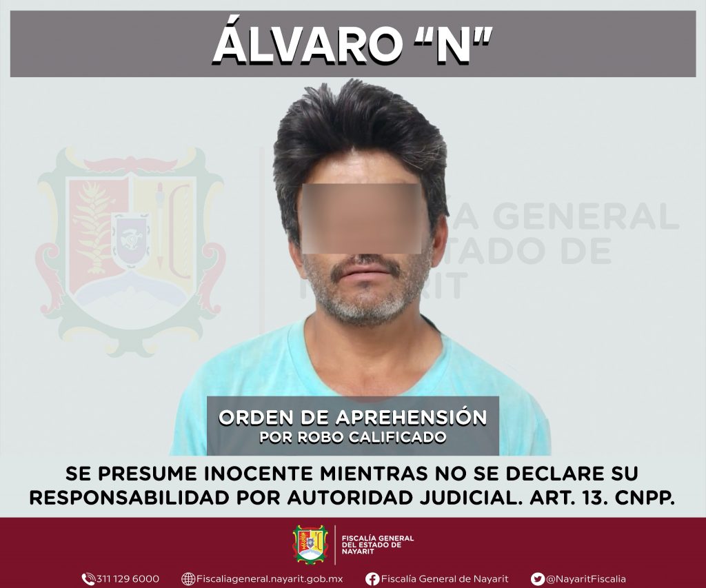 APREHENDIDO EN TEPIC POR ROBO CALIFICADO