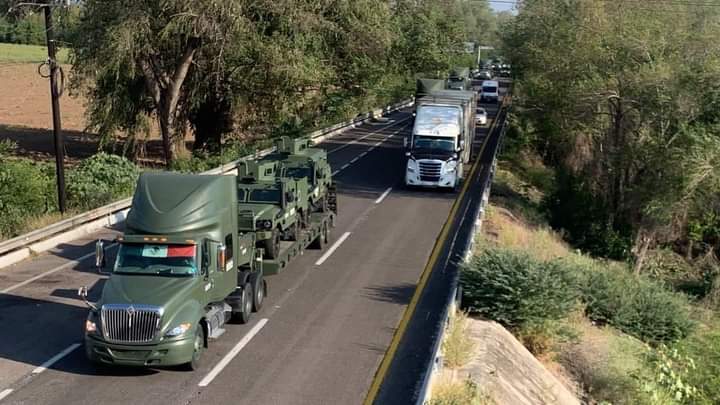 LOS ÓCELOTL, VEHÍCULOS DEL EJÉRCITO CON ALTO BLINDAJE, LLEGAN A CULIACÁN