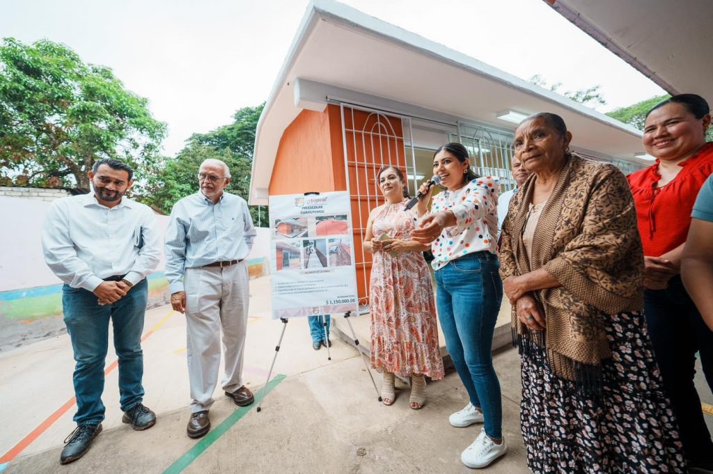 CON UNA INVERSIÓN DE UN MILLÓN 200 MIL PESOS, MANQ HIZO ENTREGA SE OBRAS EN ESCUELA PREESCOLAR DE LA COLONIA SEIS EN TEPIC