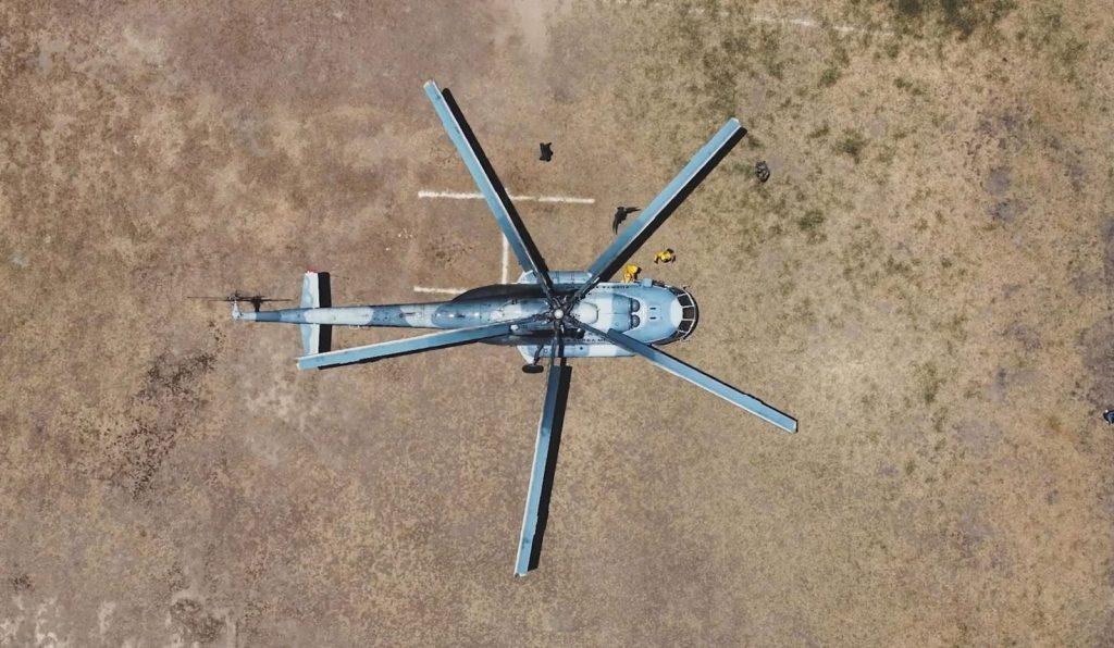 GESTIONA MANQ EL APOYO DE UN HELICÓPTERO PARA EL COMBATE A INCENDIOS