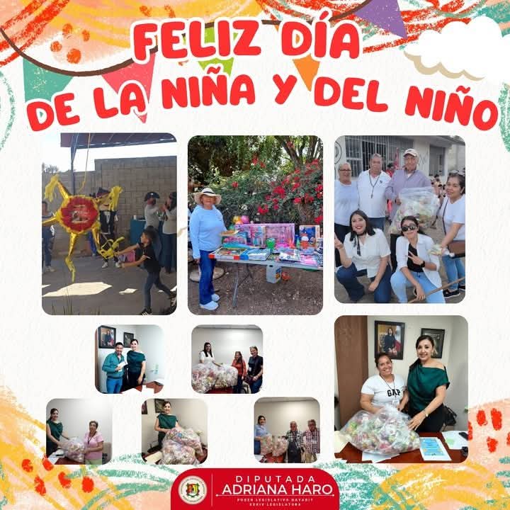 CONTINÚA LA DIPUTADA LOCAL ADRIANA HARO CON LOS FESTEJOS DEL «DIA DEL NIÑO».
