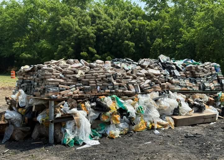 FGR INCINERA CERCA DE TRES TONELADAS DE CLORHIDRATO DE COCAÍNA.