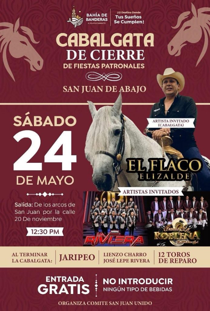 Héctor Santana invita a la gran cabalgata de cierre de las fiestas patronales en San Juan de Abajo.