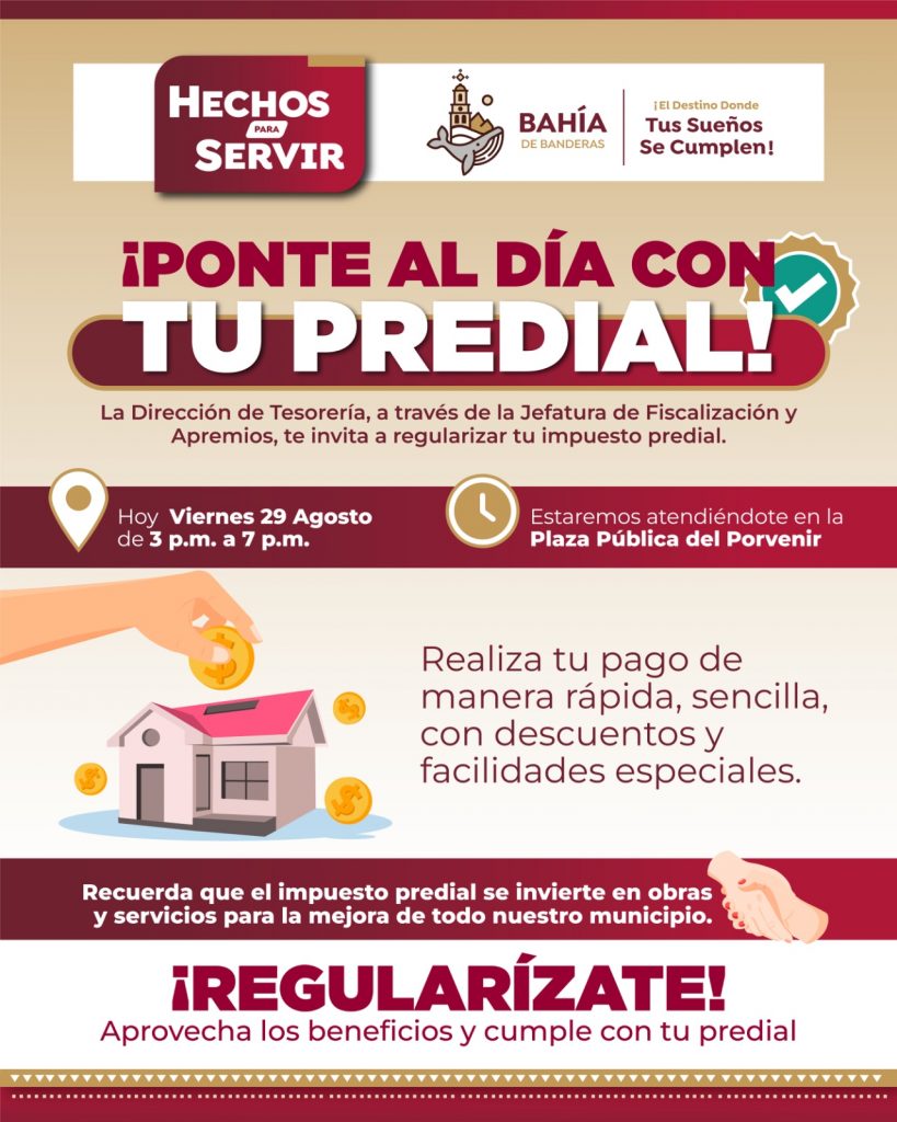 EL GOBIERNO DE BAHÍA DE BANDERAS ACERCA BENEFICIOS DE REGULARIZACIÓN DEL PREDIAL A LA COMUNIDAD DE EL PORVENIR