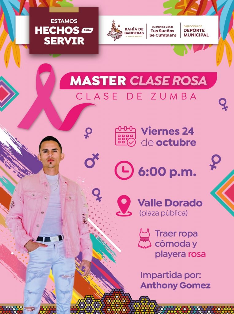 Bahía de Banderas se pintará de Rosa con una Master Clase de Zumba en Valle Dorado