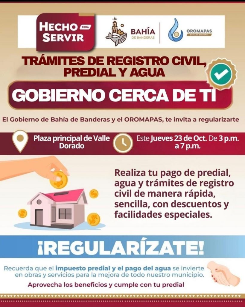 Jornada de Regularización de Agua y Predial en Valle Dorado