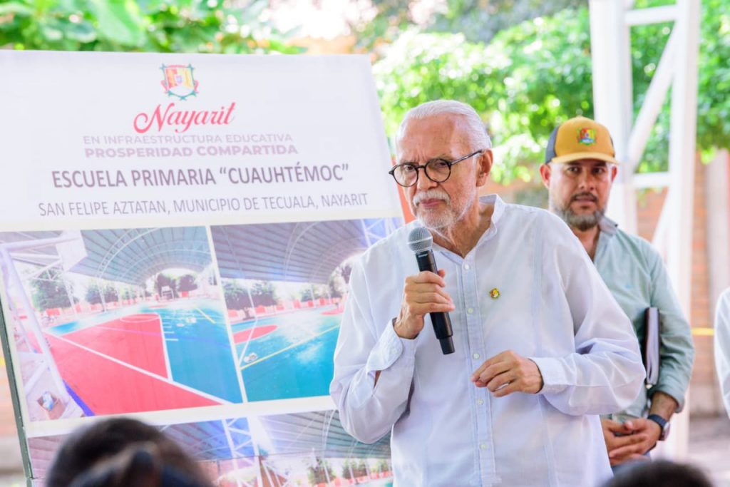 Miguel Ángel Navarro Quintero impulsa obras que garantizan condiciones dignas y seguras para estudiantes de Tecuala.