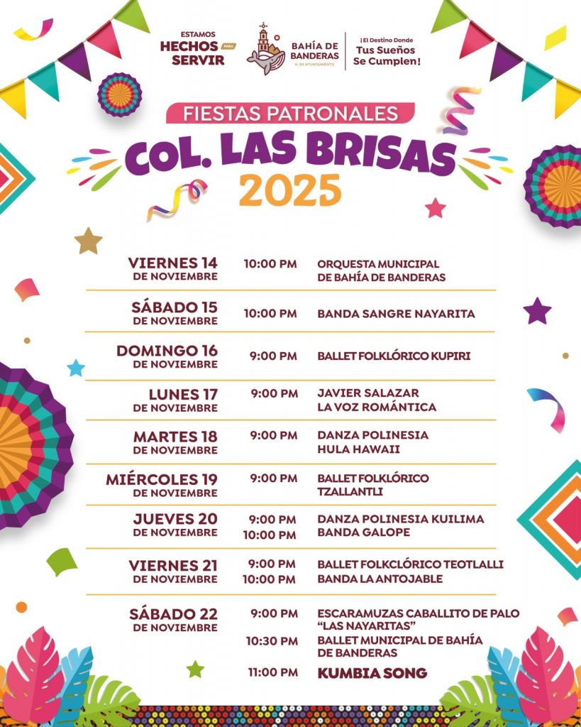 Las Fiestas Patronales de la Colonia Las Brisas están por comenzar
