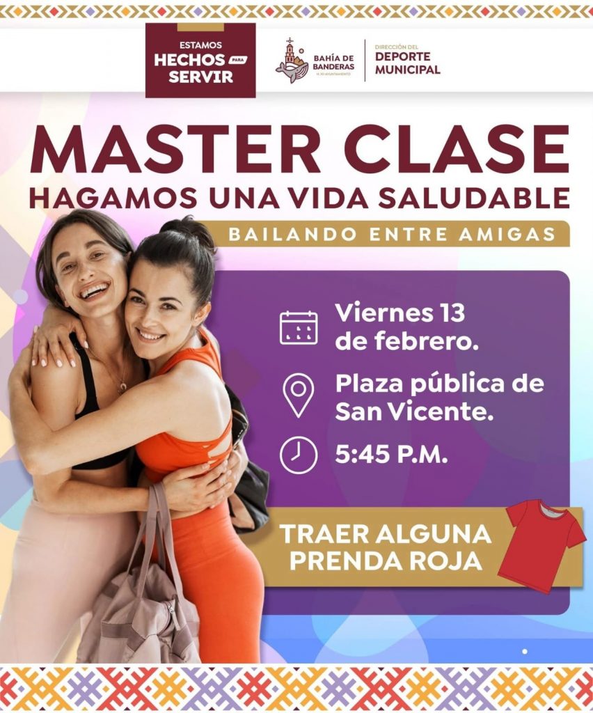 Gobierno de Bahía de Banderas invita a Master Clase de Baile en San Vicente