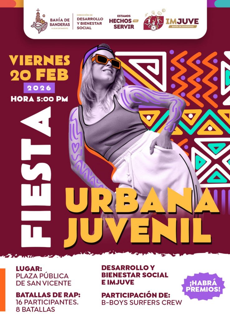 Bahía de Banderas impulsa el talento joven con la Fiesta Urbana Juvenil