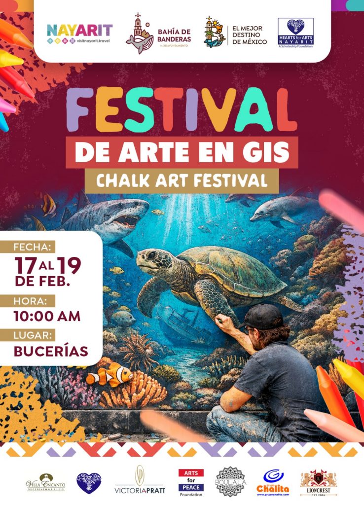 Héctor Santana invita al Festival de Arte en Gis en Bucerías