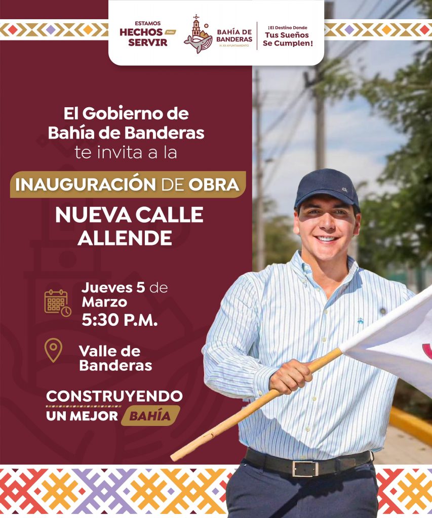 Héctor Santana inaugurará la calle Allende en Valle de Banderas