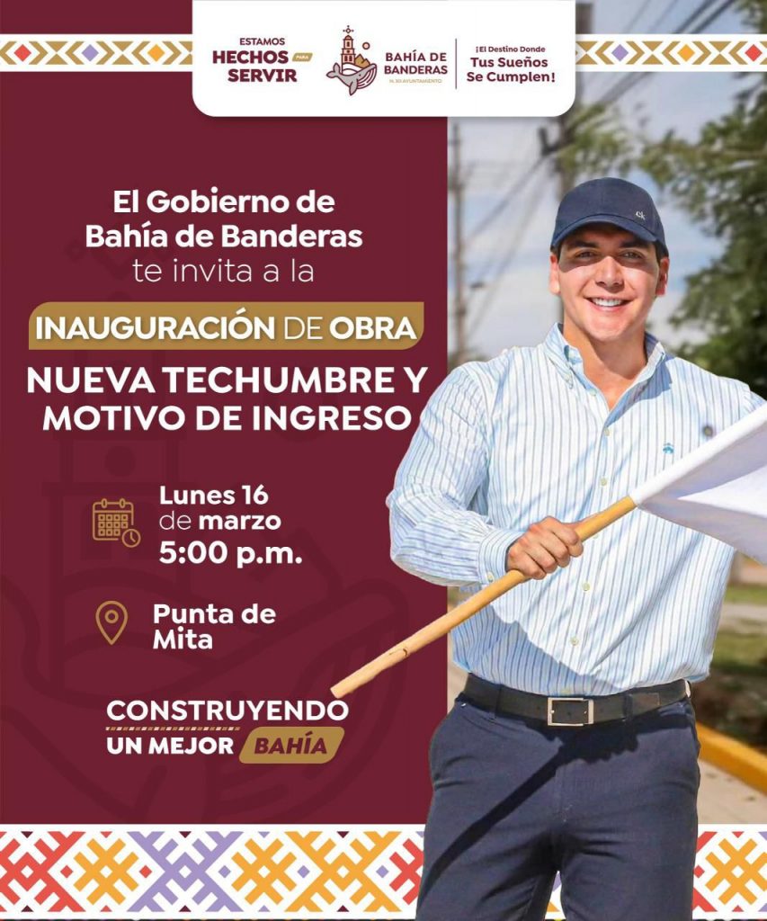 Punta de Mita contará con nueva techumbre y motivo de ingreso