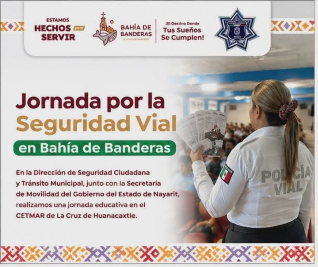 Impulsan cultura de prevención con Jornada de Seguridad Vial en Bahía de Banderas
