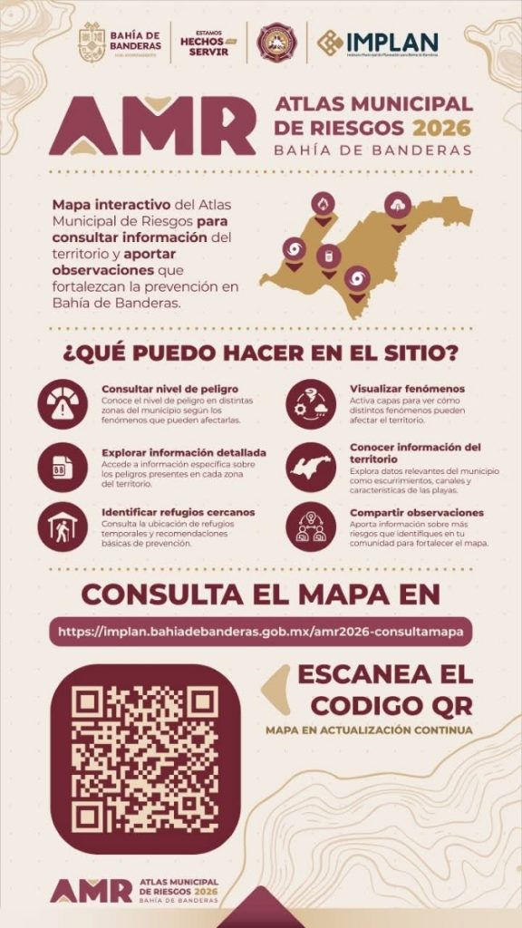 Avanza actualización del Atlas de Riesgo 2026 en Bahía de Banderas